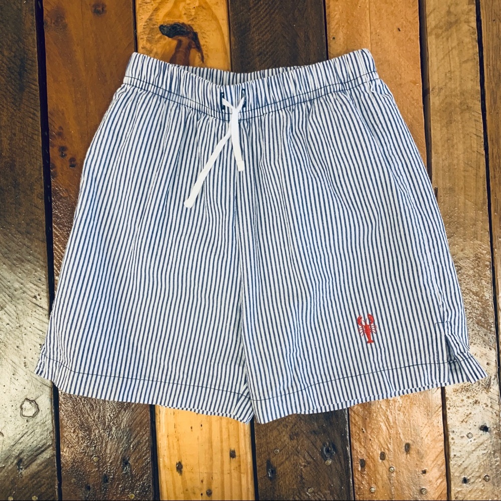 Baby Luigi Seersucker swim trunks boy size 4